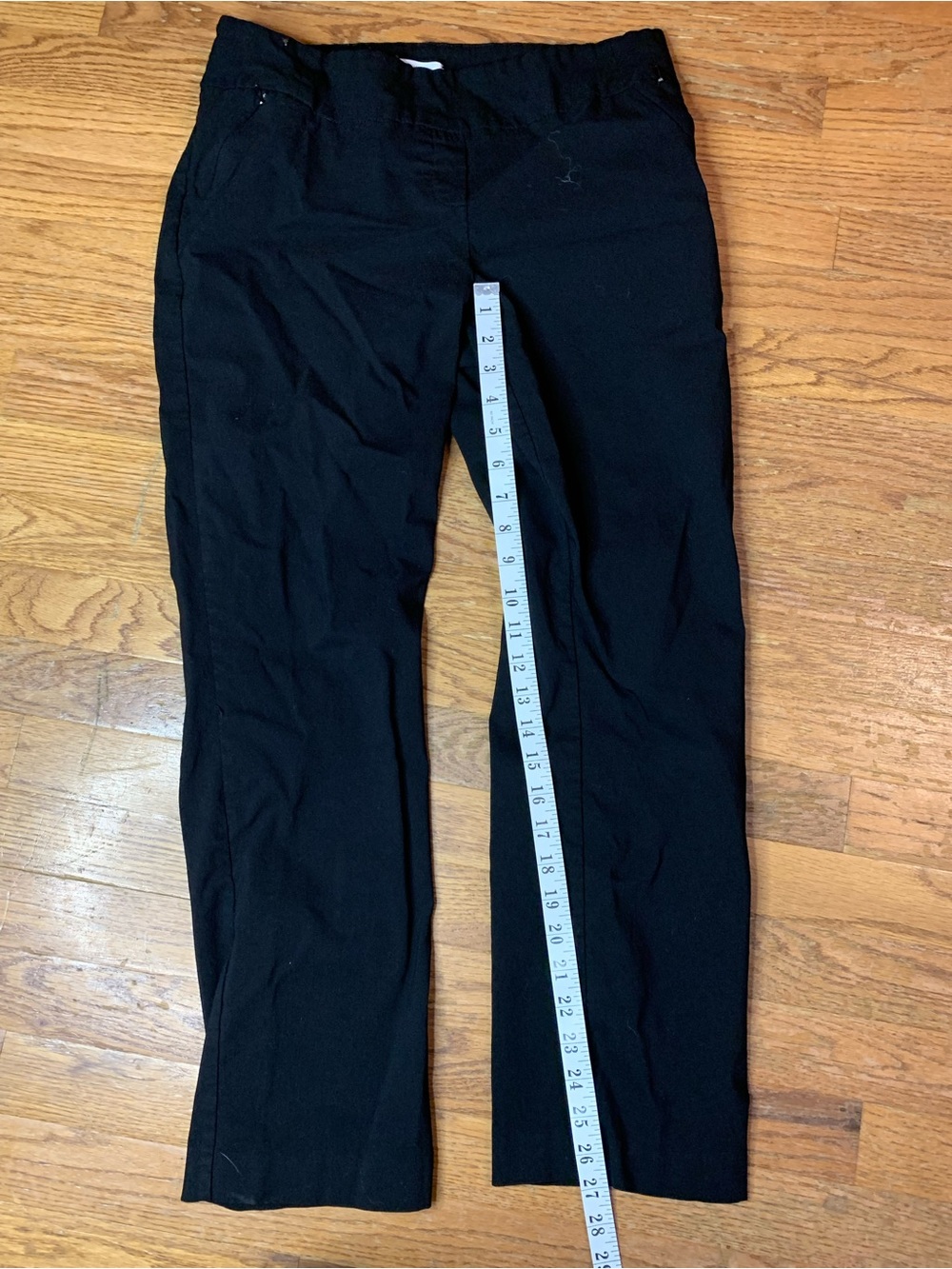 Reitmans Black Pull On Stretch Dress Pants Straight Leg Petite Plus Size 14P - Picture 6 of 8